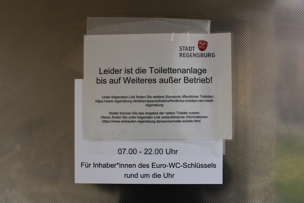 890.000-€-Toilette – außer Betrieb!