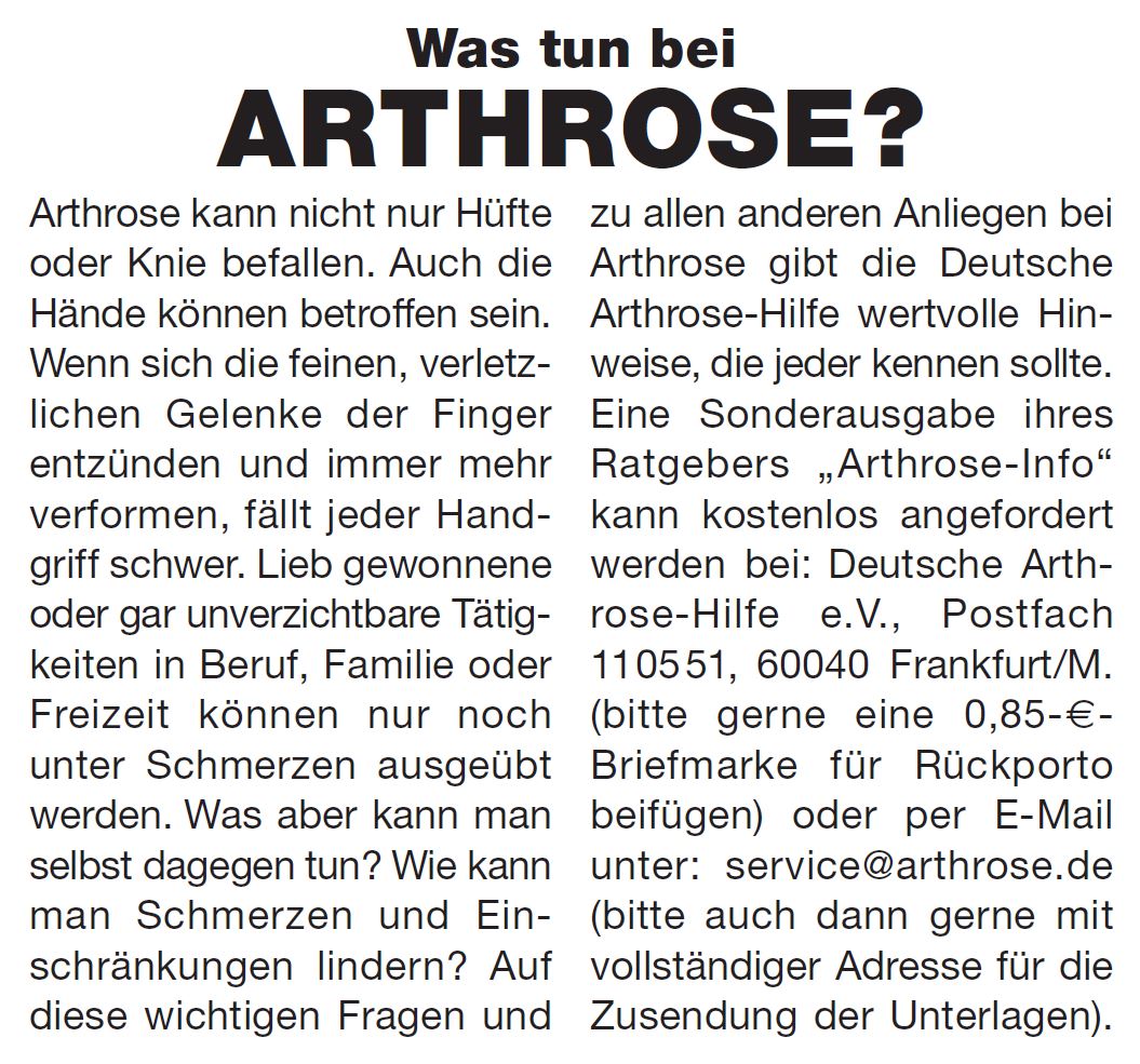 Arthrose