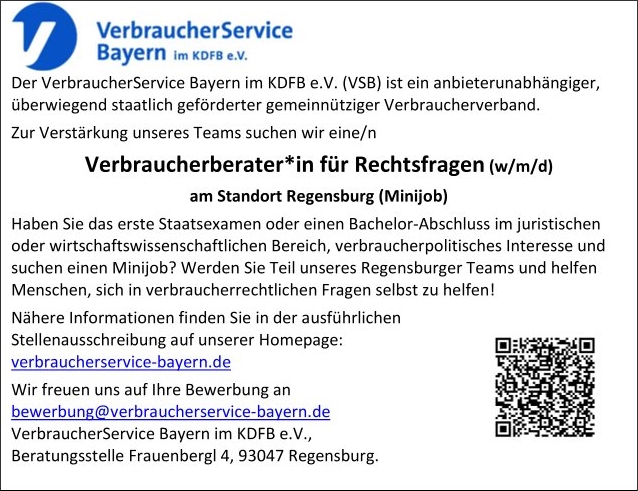 Verbraucherservice Bayern