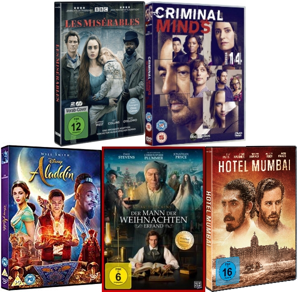 Dvds Aladdin Les Miserables Die Komplette Bbc Serie Charles Dickens Der Mann Der Weihnachten Erfand Hotel Mumbai Criminal Minds Staffel 14 Regensburger Stadtzeitung