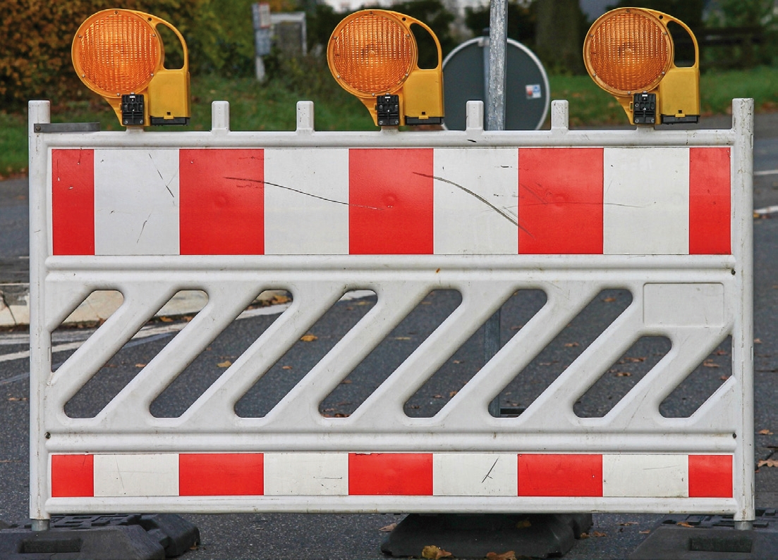 Gewohntes Bild in der Altstadt: Sperrungen und Baustellen machen Probleme.