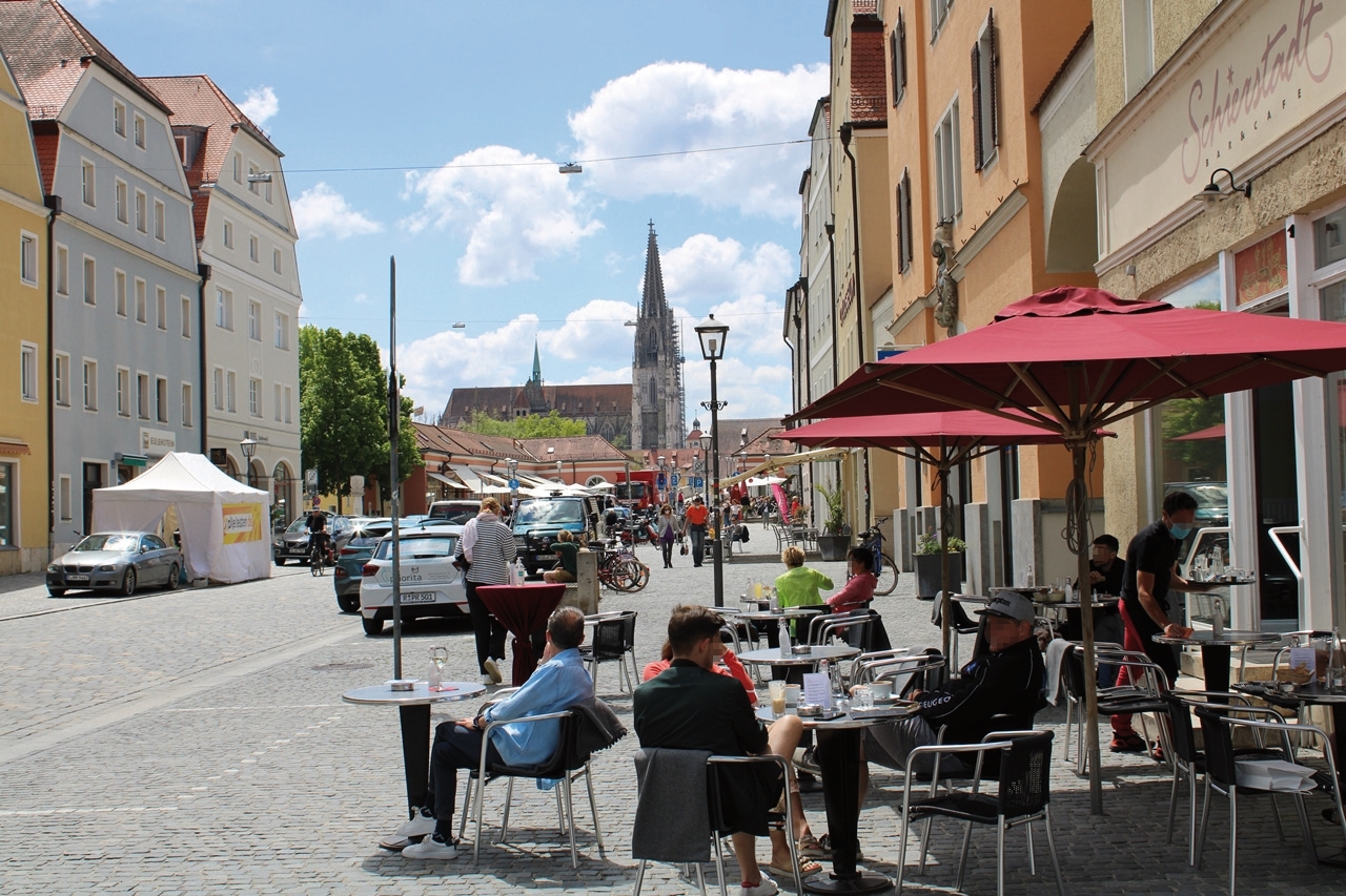 Stadtamhof, der aktuelle „Place to be“ auf der anderen Seite der Donau.