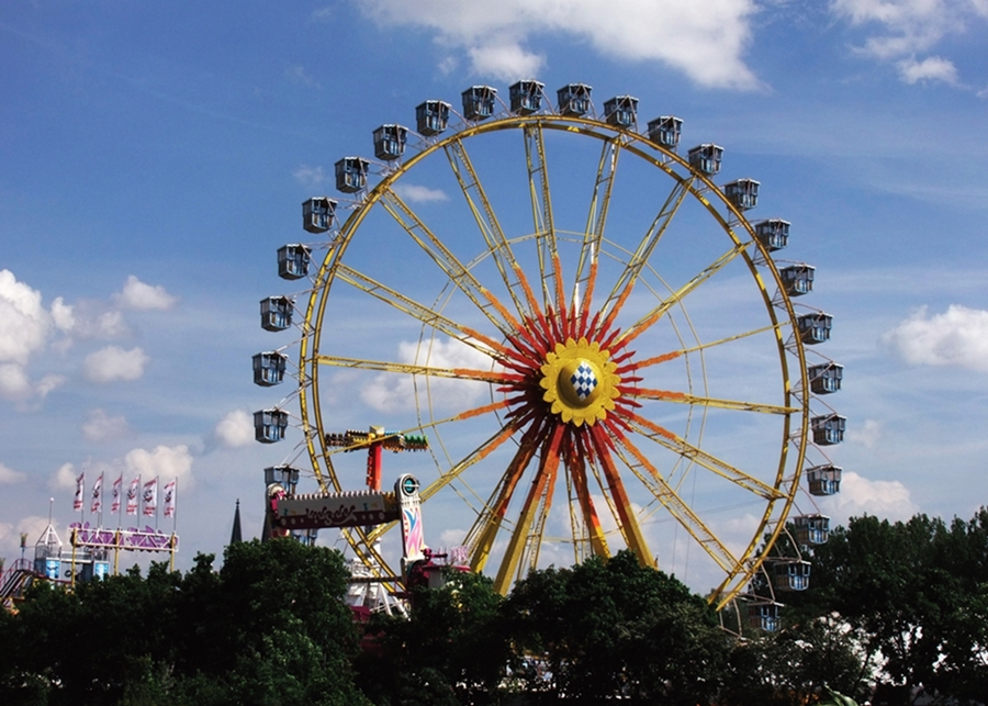 Bald wieder zu sehen: Das Riesenrad auf der Maidult.