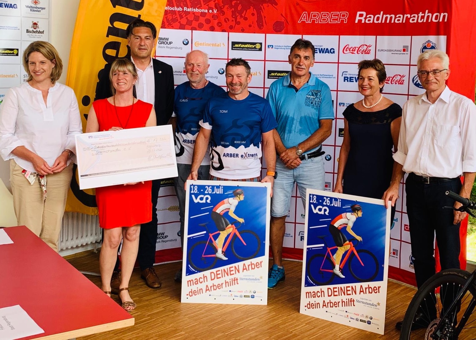 17.356 Euro für Sternstunden e.V. beim Arber Radmarathon