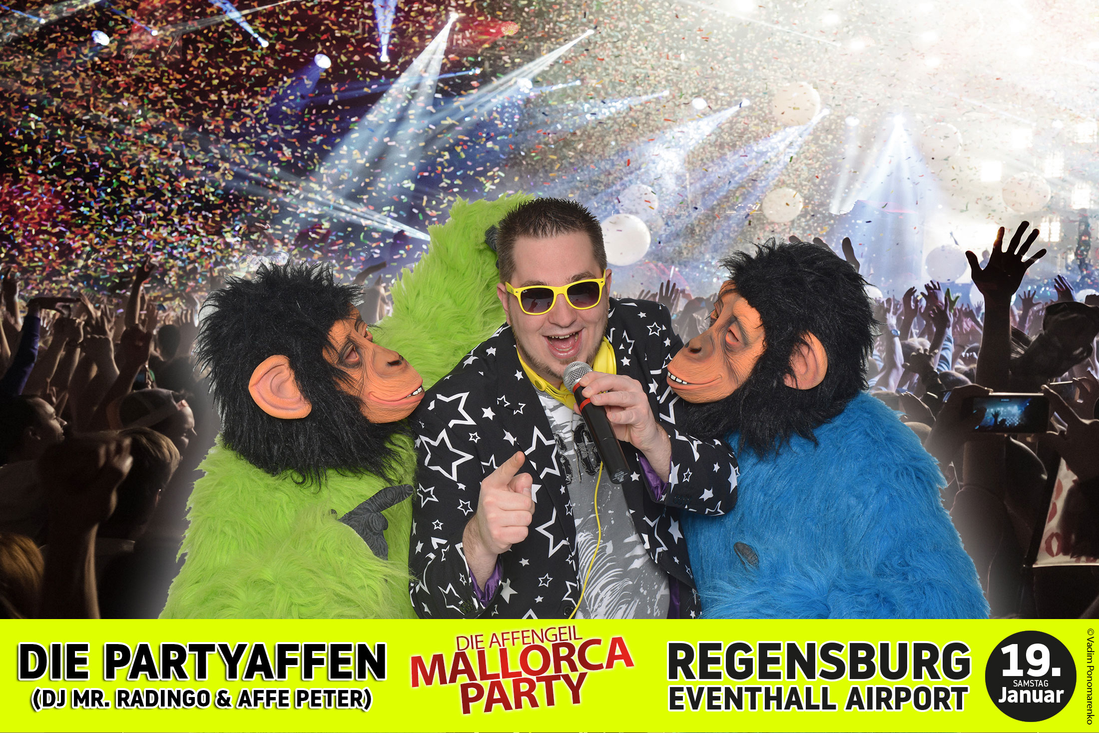 Tipps für Gigs: "Die affengeile Mallorcaparty" mit DJ Mr. Radingo & Affe Peter