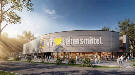 Ehemaliges Porschezentrum wird EDEKA