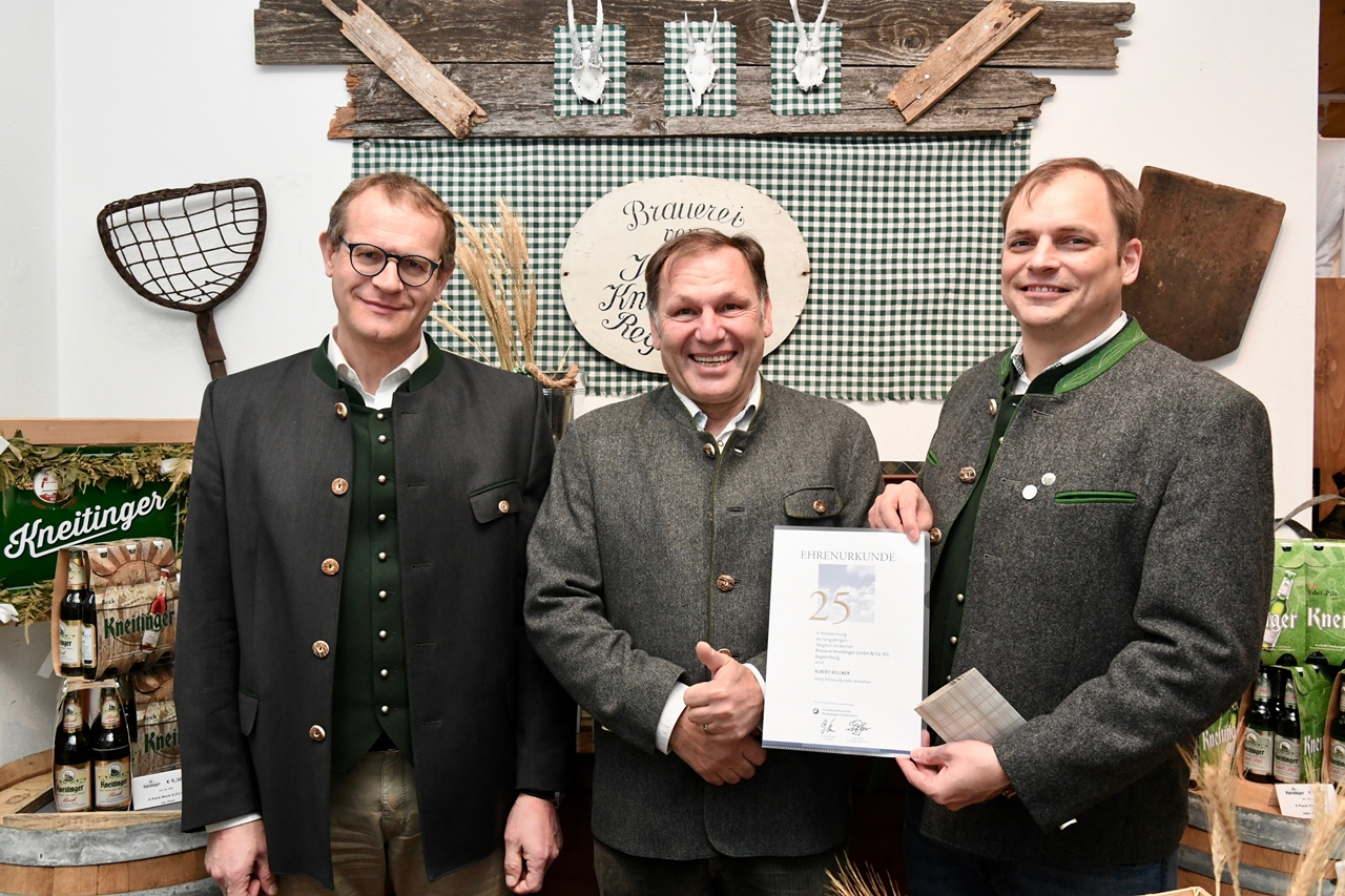 Albert Kellner seit 25 Jahren bei Kneitinger