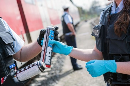 Aus bayerischen Polizeiberichten | Regensburg: Schmierer bespr&uuml;hen abgestellten Zug