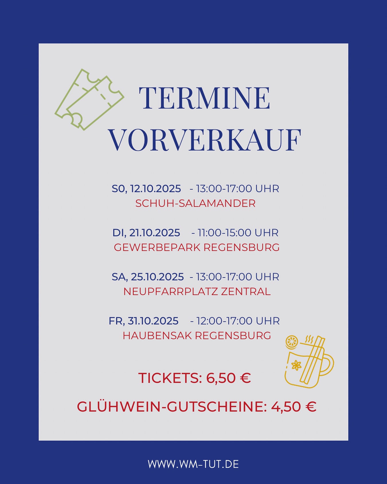 Romantischer Weihnachtsmarkt 2025 | Vorverkaufsaktionen im Oktober