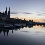 Regensburg bei Sonnenuntergang