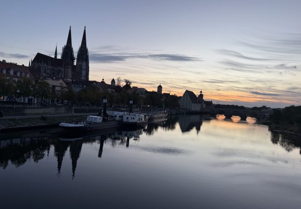 Regensburg bei Sonnenuntergang