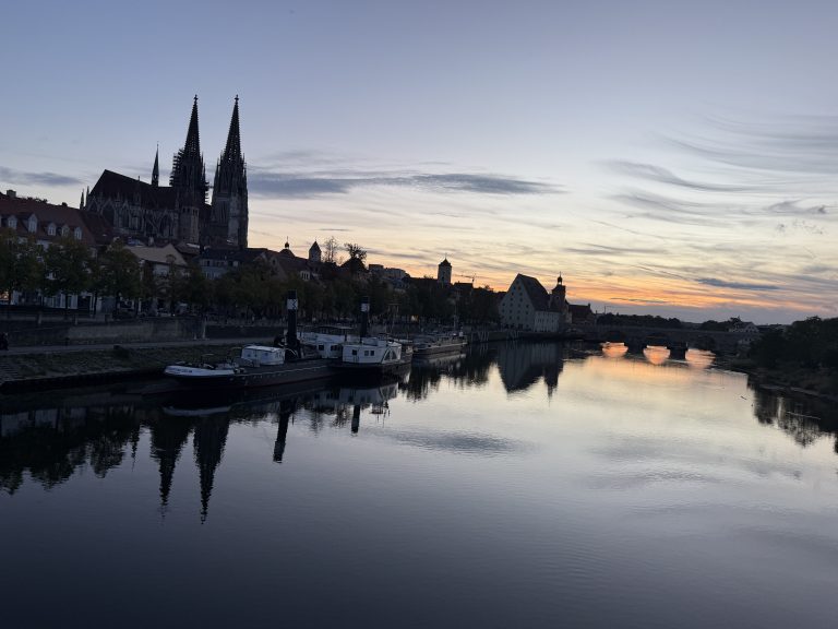Regensburg bei Sonnenuntergang