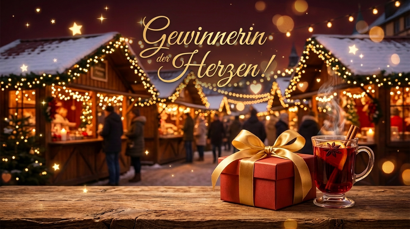 Firefly_Gemini Flash_Ergänze im Bild einen Text in geschwungener Schrift- Gewinnerin der Herzen! 973944